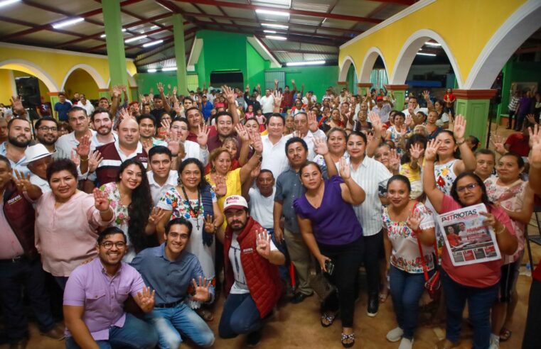 Sólido respaldo a «Huacho» Díaz en el sur de Yucatán