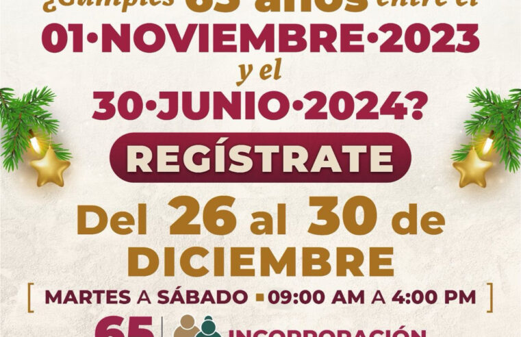 Amplían al 30 de diciembre el registro para la pensión de adulto mayor