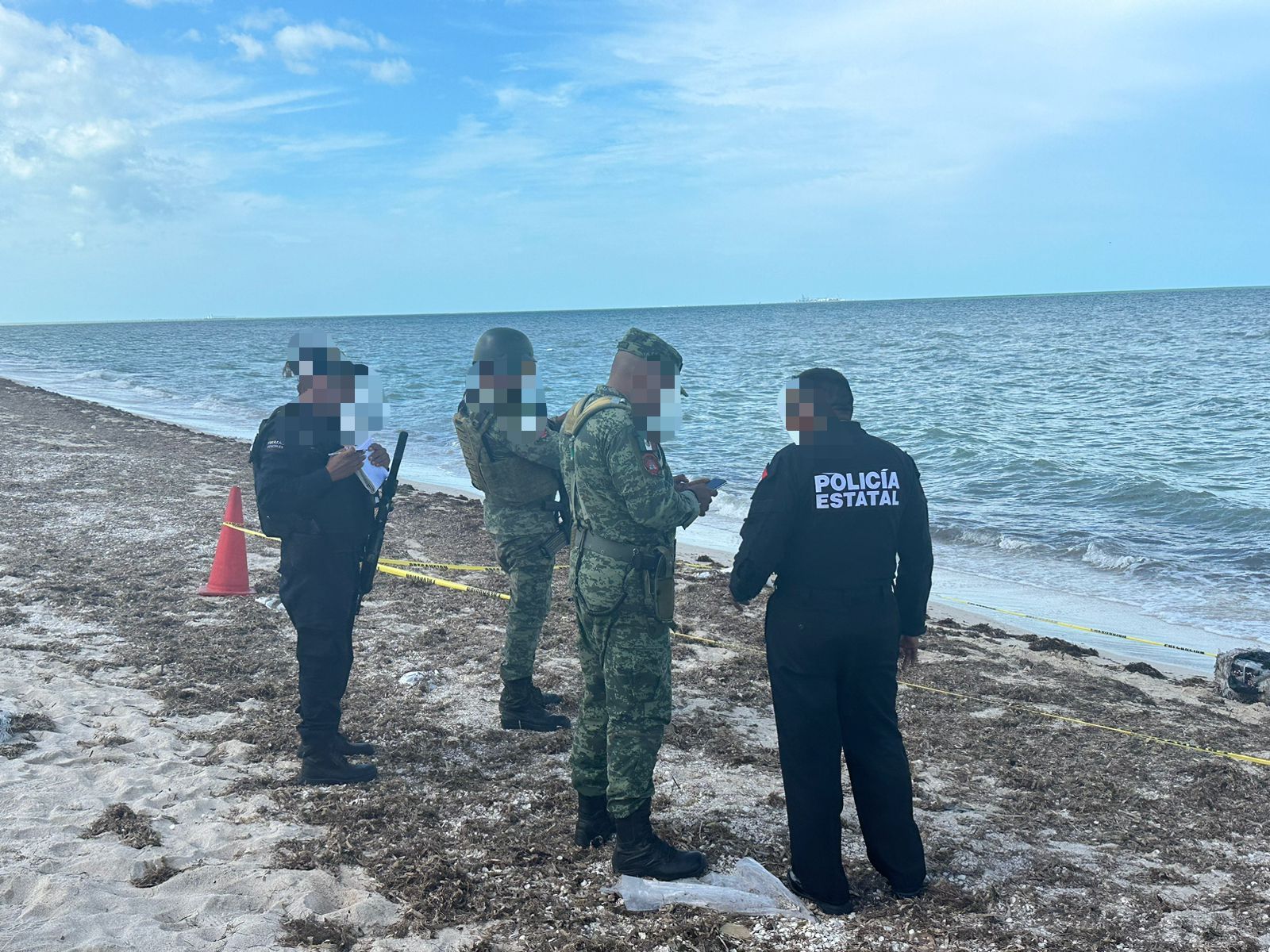 Recala cocaína en playas de Chicxulub Puerto