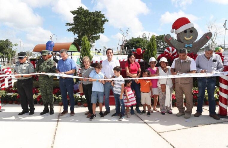 El gobernador Mauricio Vila inaugura el Paseo Navideño de las Flores en La Plancha