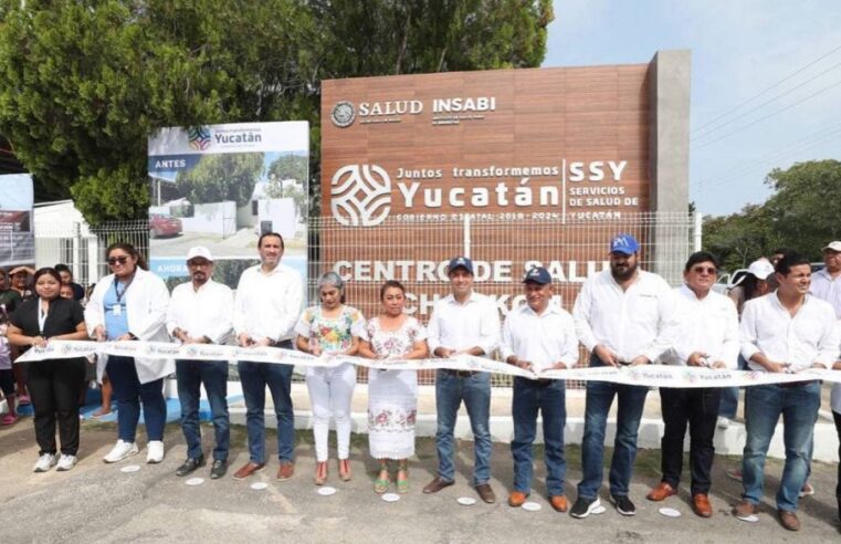 Mauricio Vila Dosal inauguró los Centros de Salud de Chankom y Tinum