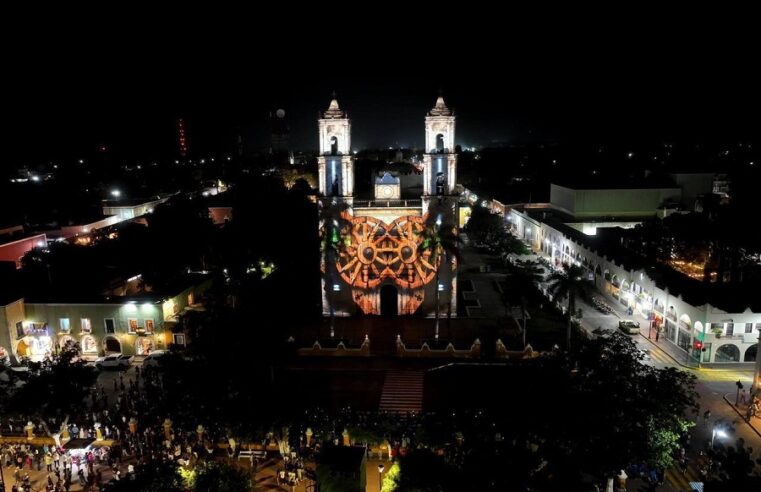 Mauricio Vila inaugura el espectáculo de luz y sonido en la Iglesia de San Servacio en Valladolid