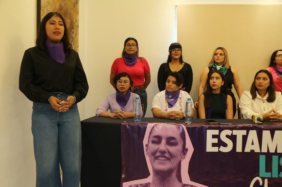 Presentan en Yucatán la agrupación «Estamos Listas con Claudia»