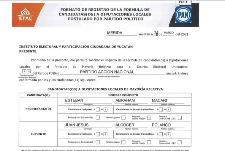 ¡Ni cómo hacerle! … Documento electoral corrobora que Esteban Abraham no es indígena