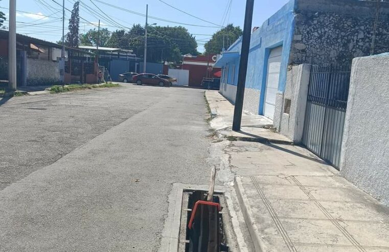 Peligro por pozo pluvial sin rejilla en la colonia Esperanza