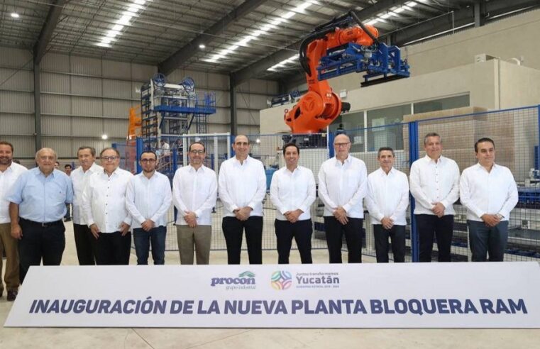 Mauricio Vila inauguró la nueva planta bloquera RAM de Grupo Industrial Procon