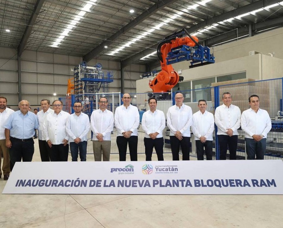 Mauricio Vila inauguró la nueva planta bloquera RAM de Grupo Industrial Procon