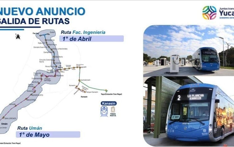 En breve inician operaciones las rutas Facultad de Ingeniería y Umán del Ie-Tram