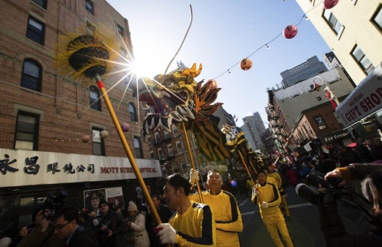 Festejan el Año Nuevo Lunar en el barrio chino de Nueva York