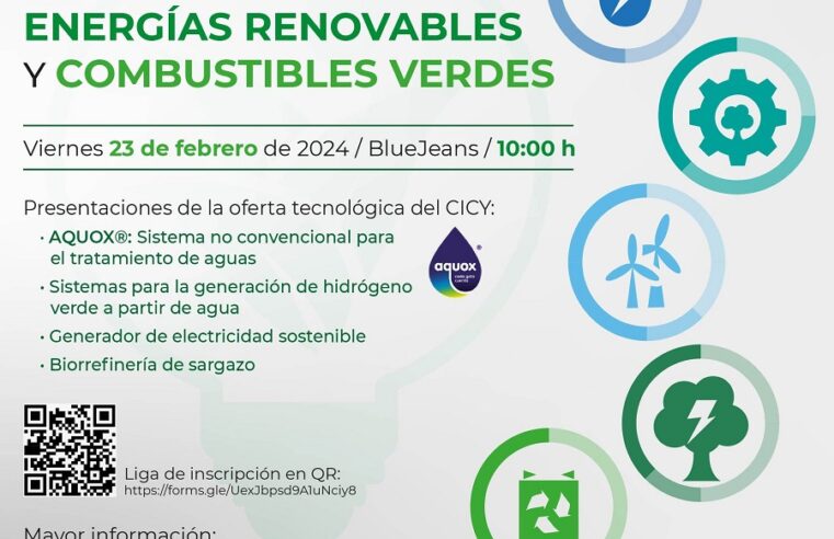 El CICY presentará nuevas tecnologías de energía renovable en Yucatán