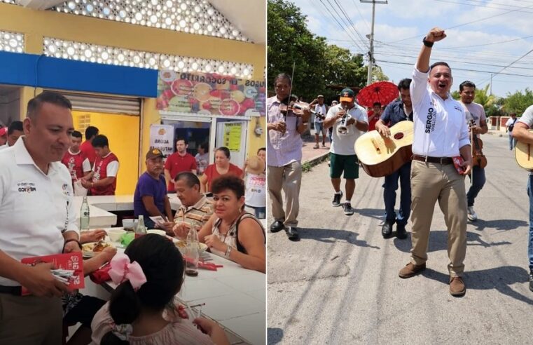 Trompetas, violines, mariachis y un intenso sol acompañan a Sergio Vadillo