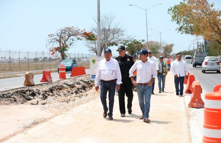 Mauricio Vila supervisó obras del corredor Mérida-Centro-Umán donde transitará el Ie-Tram