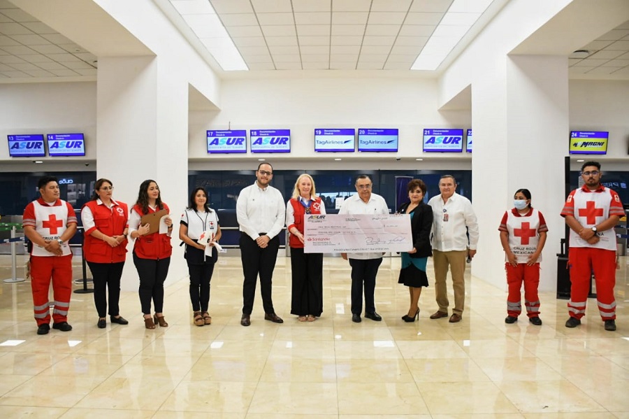 ASUR entrega donativo anual a la Cruz Roja Yucatán