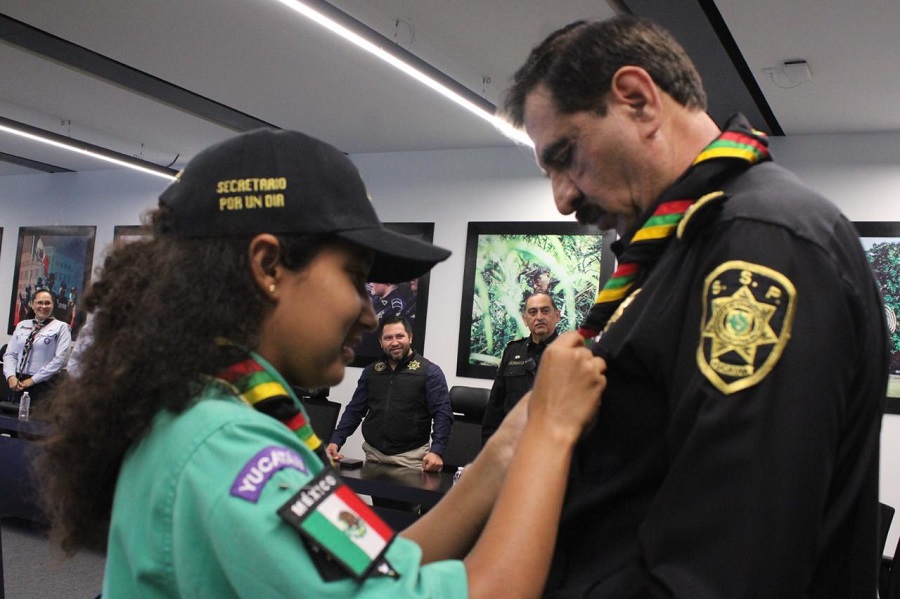 Scouts en Yucatán: Asume el cargo la secretaria de Seguridad Pública por un día