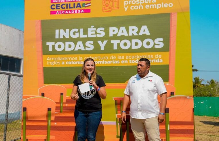Cecilia Patrón iniciará en el sur de Mérida las Academias Municipales de Inglés