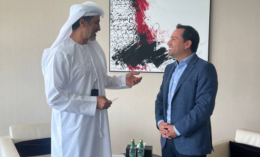 Mauricio Vila visita los Emiratos Árabes Unidos para promover el desarrollo de Yucatán