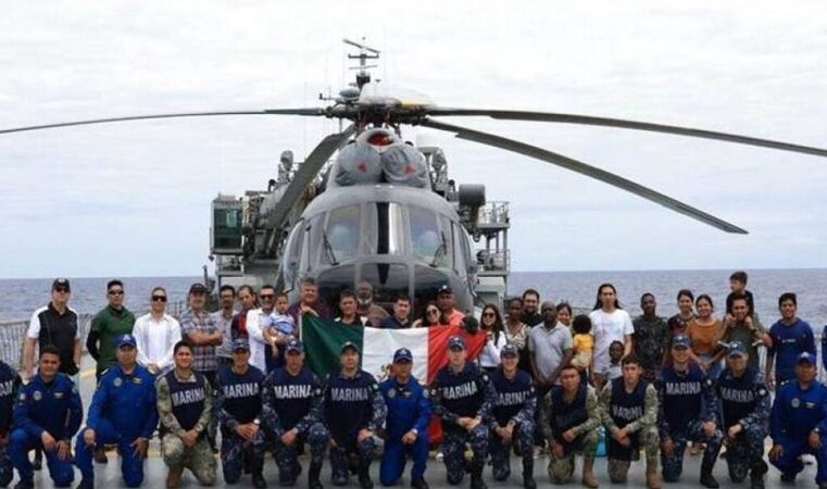 Envían al puerto de Progreso, en Yucatán, 34 mexicanos rescatados en Haití