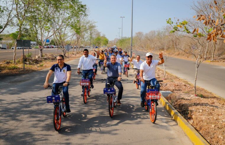 habilitan seis bici-estacionamientos en el Campus Norte de la UADY