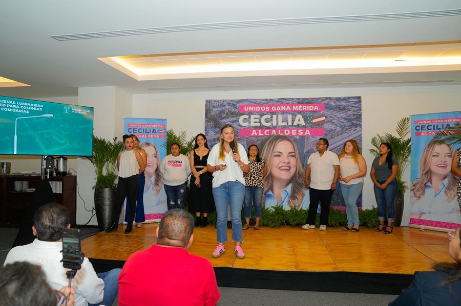 Cecilia Patrón instalará alumbrado LED en Mérida y sus comisarías