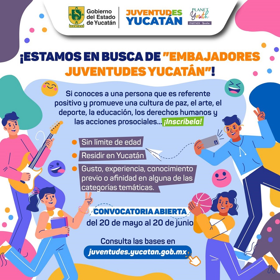 Convoca Cepredey a formar parte de los “Embajadores Juventudes Yucatán”