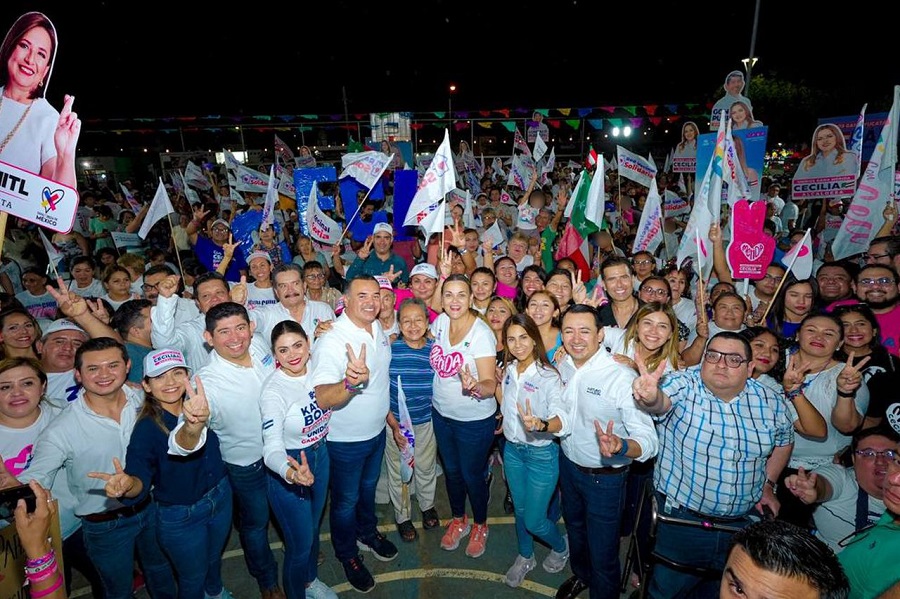 Cecilia Patrón pide el voto para potenciar servicios públicos de calidad en Mérida