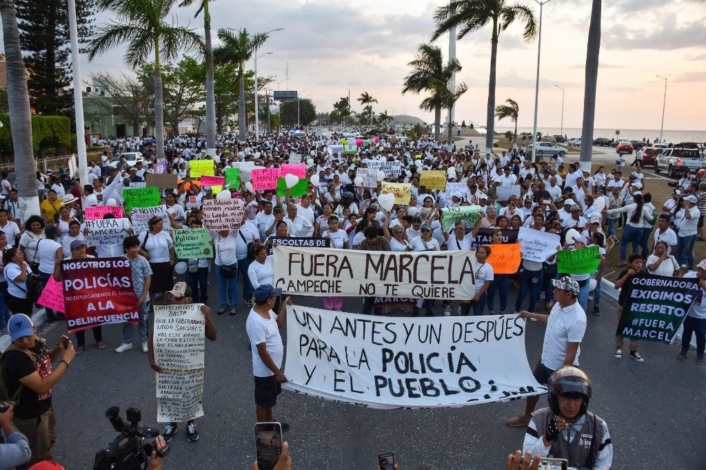 Mujeres policías convocan a nueva protesta en Campeche: será la cuarta desde marzo