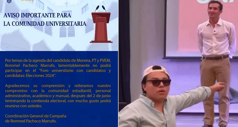 Rommel cancela participación en um foro de la Uady: ¿miedo a que lo confronten?