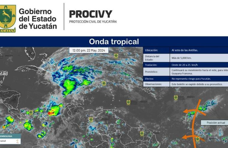 Reporta Protección Civil la primera onda tropical de la temporada 2024