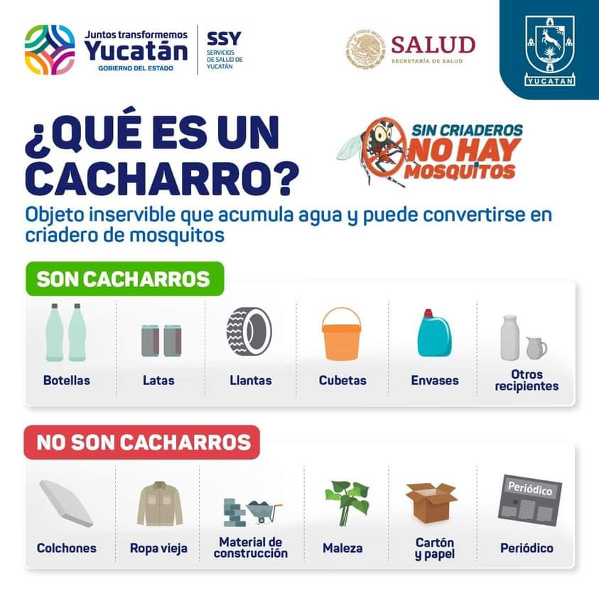 Exhortan a no sacar colchones, ropa vieja o basura durante la descacharrización