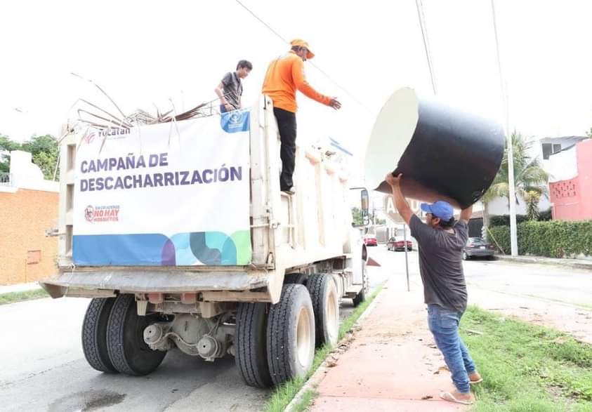 Casi 350 toneladas recolectadas en la campaña de descacharrización en Mérida