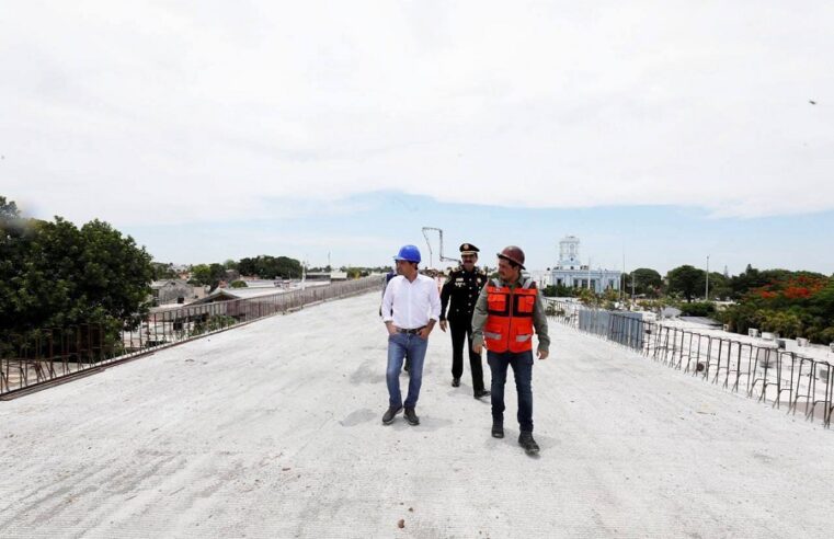 A buen ritmo avanza la construcción del viaducto elevado de Progreso