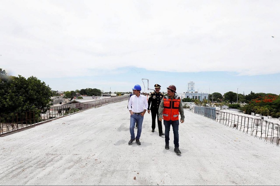 A buen ritmo avanza la construcción del viaducto elevado de Progreso