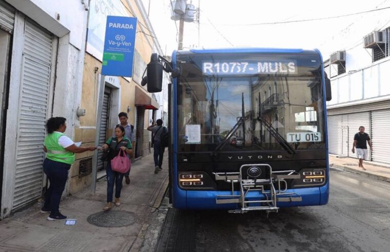 Inician operaciones cuatro nuevas rutas del Va y Ven en el poniente de Mérida