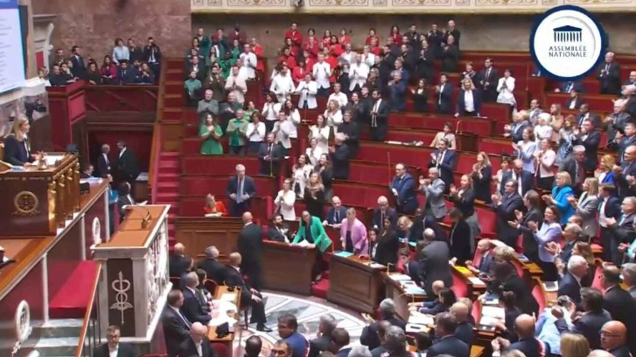 Diputados de izquierda acuden al Parlamento francés vestidos con los colores de Palestina 