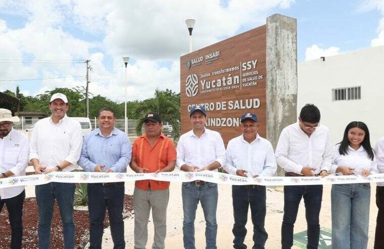 En Chikindzonot, Mauricio Vila entregó trabajos de modernización de los Centros de Salud