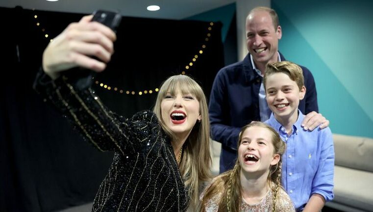Taylor Swift hace gozar al príncipe de Gales, William, en su cumpleaños