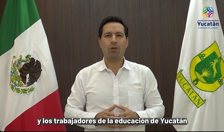 Anuncia el Gobernador Mauricio Vila aumento salarial para maestros yucatecos