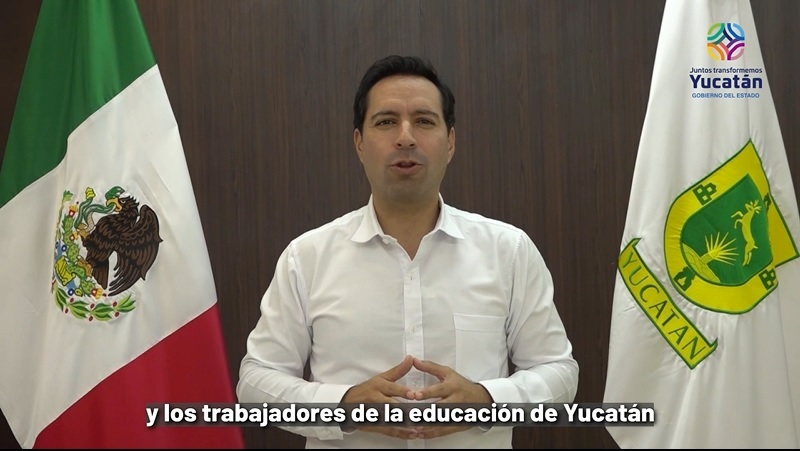 Anuncia el Gobernador Mauricio Vila aumento salarial para maestros yucatecos