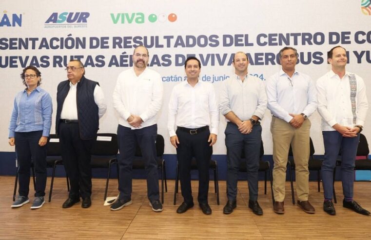 Mauricio Vila anuncia 4 nuevos vuelos para que Yucatán esté más conectado