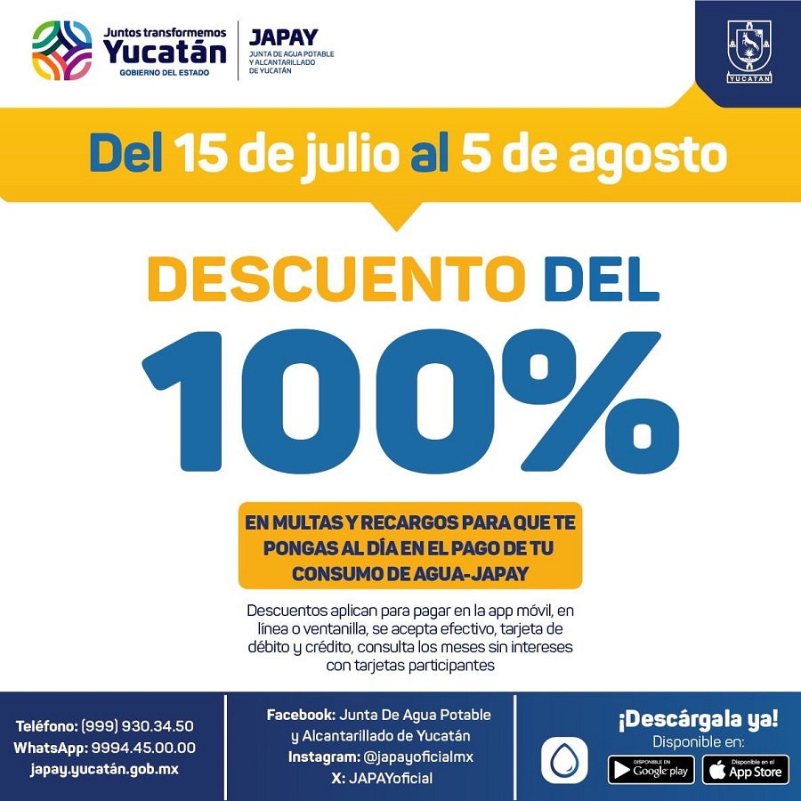 La Japay anuncia descuento del 100% en multas y recargos