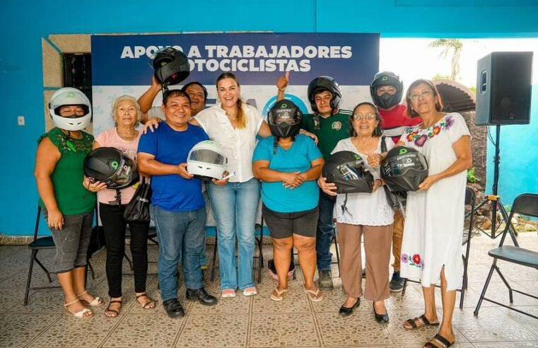 “Llega Seguro” busca proteger con cascos a los motociclistas meridanos: Cecilia Patrón