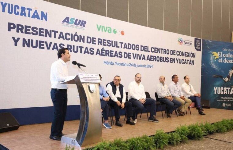 Yucatán, con máximos históricos en llegada de pasajeros y volumen de carga por vía aérea