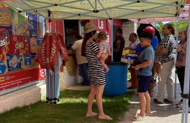 Compra masiva de galletas en Mérida por el huracán Beryl