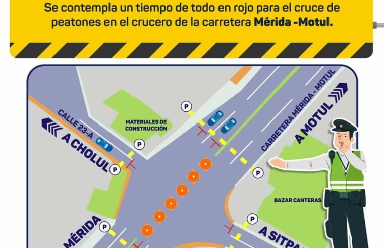 Anuncian cambios viales en la salida a Motul, en el entronque a Sitpach y Cholul