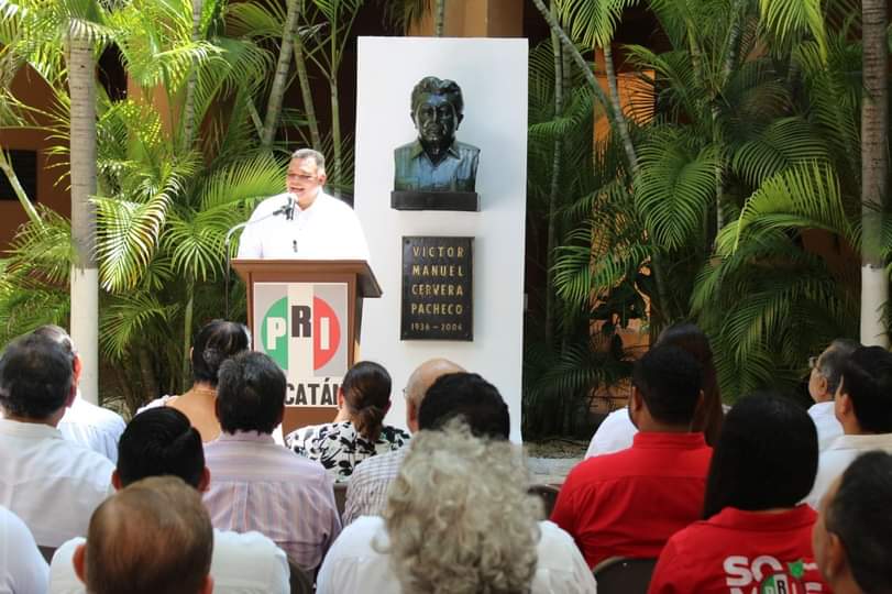 El PRI recuerda a  Víctor Cervera en su XX aniversario luctuoso