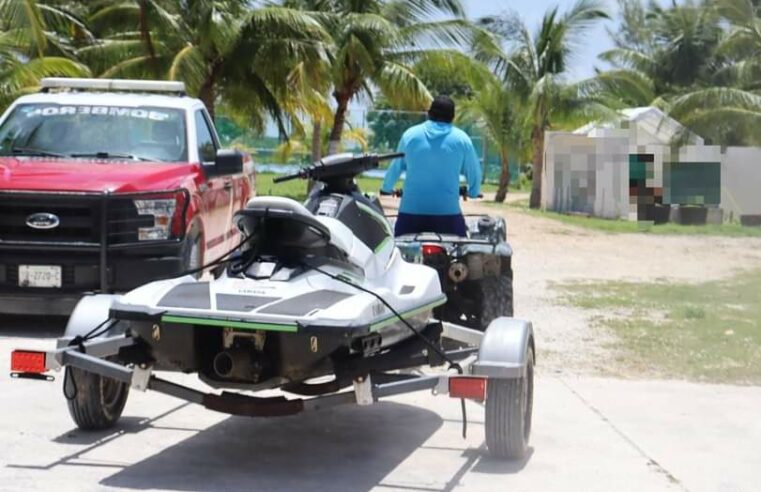 Delincuentes imponen nueva «moda» en Yucatán: robar motos acuáticas en la costa