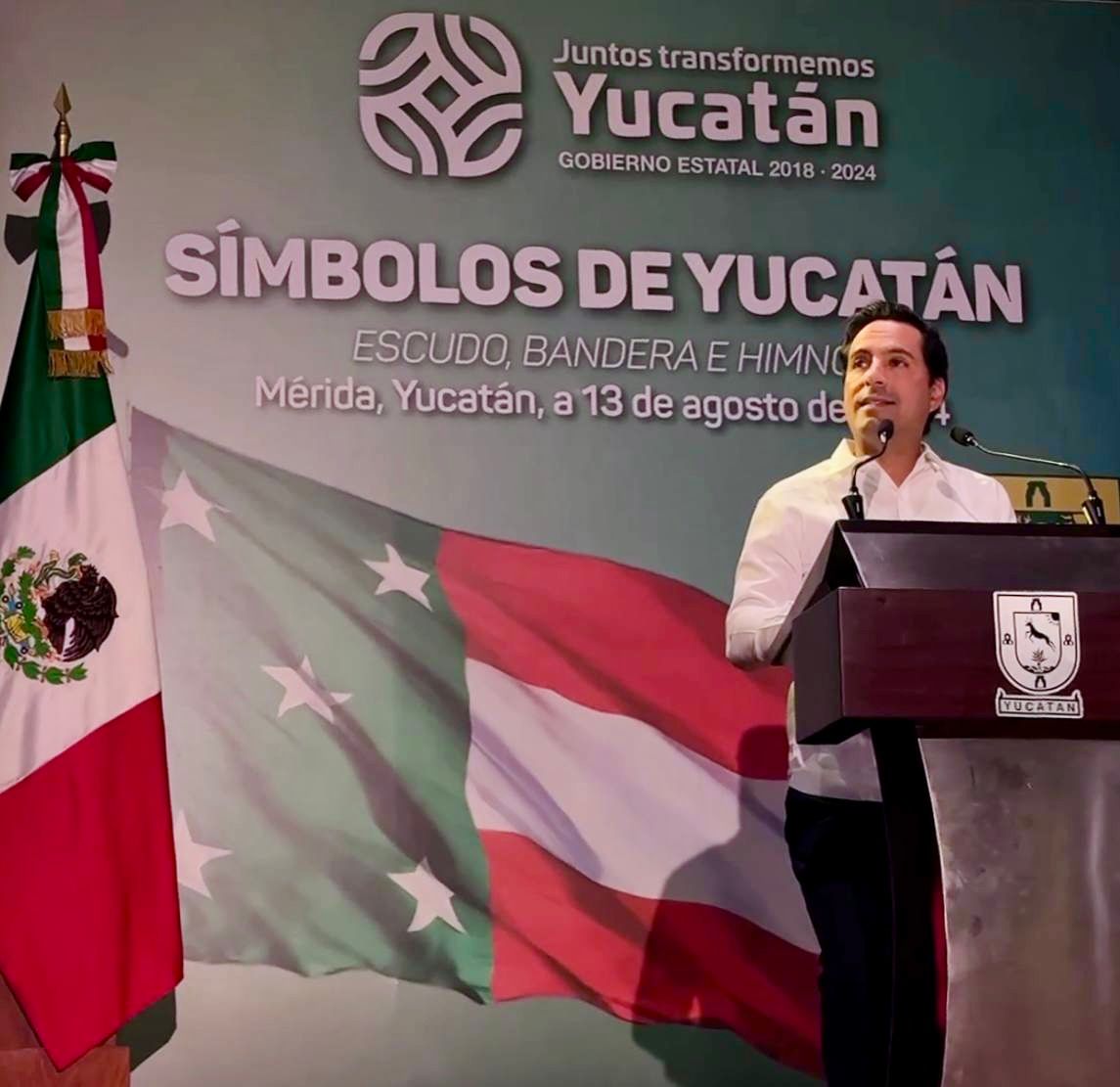 Oficializan himno, escudo y bandera de Yucatán