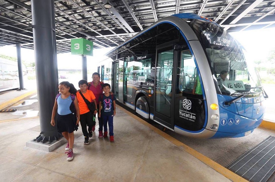 Llega a Umán la cuarta ruta 100% eléctrica del Ie-tram