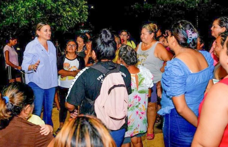 Cecilia Patrón visita a vecinos del sur