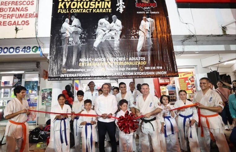 Mauricio Vila inaugura el Rabbone Dojo para la práctica del karate kyokushin